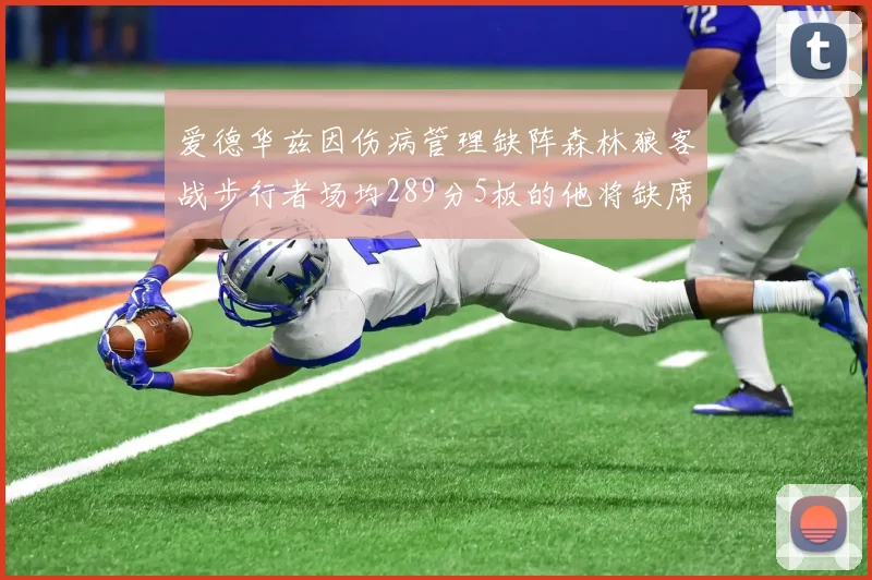 爱德华兹因伤病管理缺阵森林狼客战步行者场均289分5板的他将缺席比赛